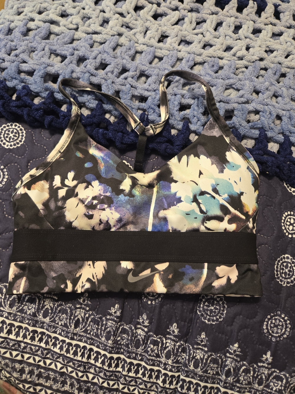 Nike Floral Racerback Sports Bra